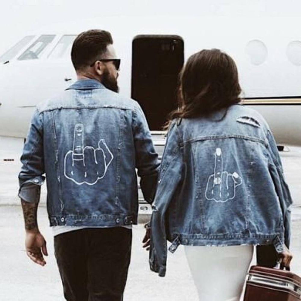 Matching Denim Jackets! Engagement Gift!